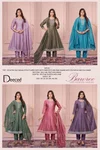 Bawree By Deecee Vichitra Silk Anarkali kurtis Set
